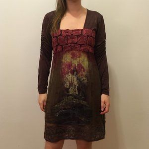 Save the Queen Silk Embroidered Dress